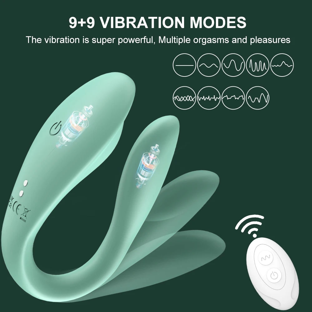 Wireless U-Shape Couple Vibrator | U-Shape Couple Vibrator |Lust Pulse